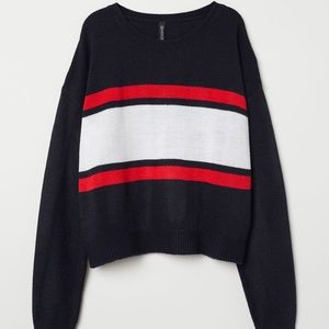 H&M Striped Knitted Sweater